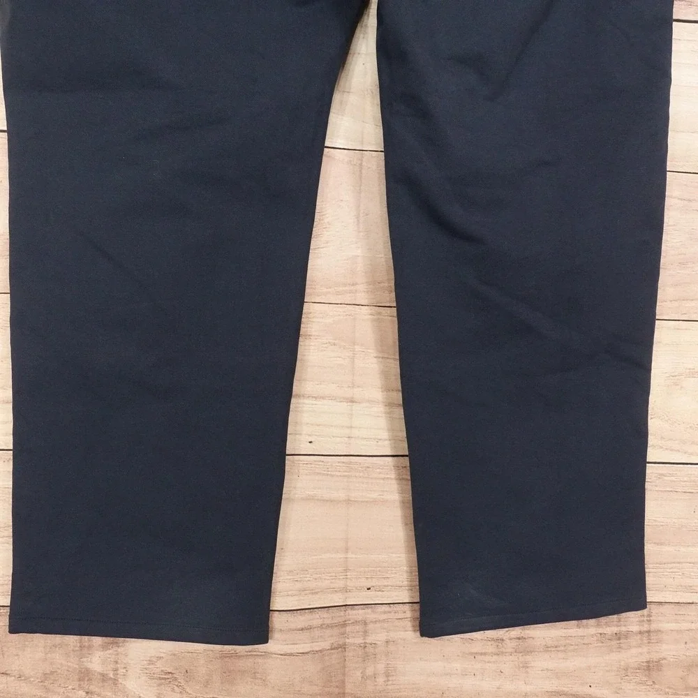 True Classic Pants Mens 40x28 Navy Straight Chino Knit Stretch Casual
